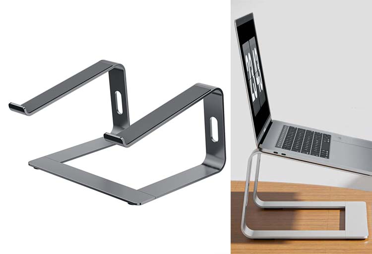 Laptop Stand, Aluminum Computer Riser, Ergonomic Laptops Elevator