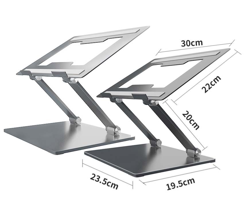 Laptop Stand, Aluminum Computer Riser, Ergonomic Laptops Elevator