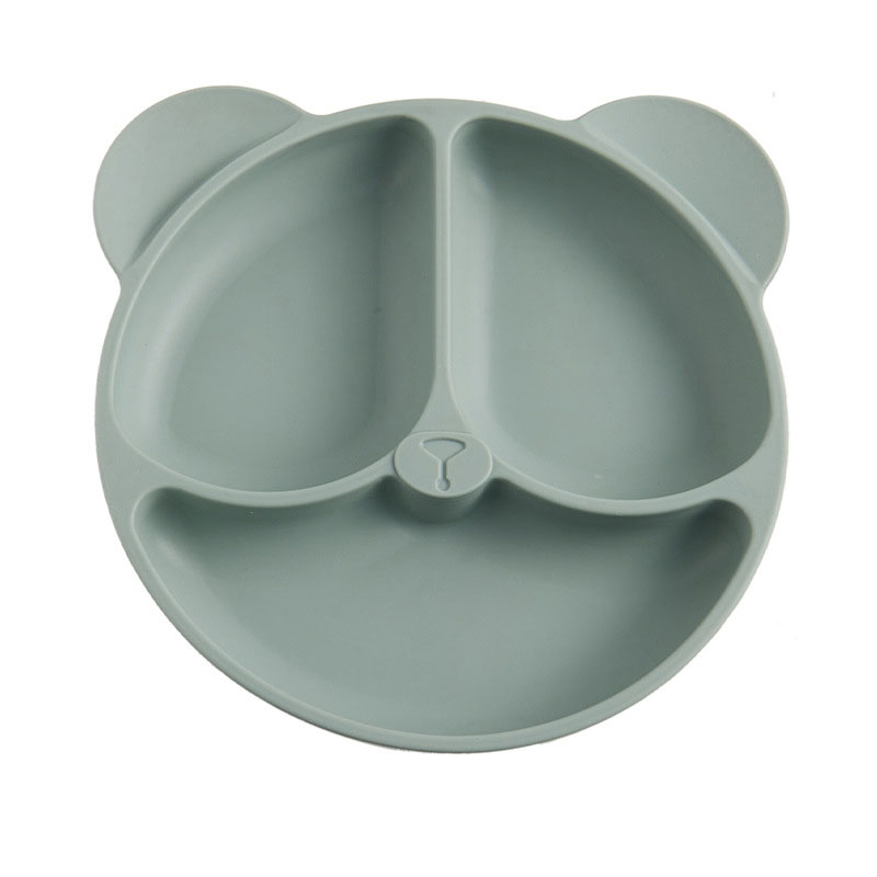Silicone Baby Feeding Plate Eating Utensils