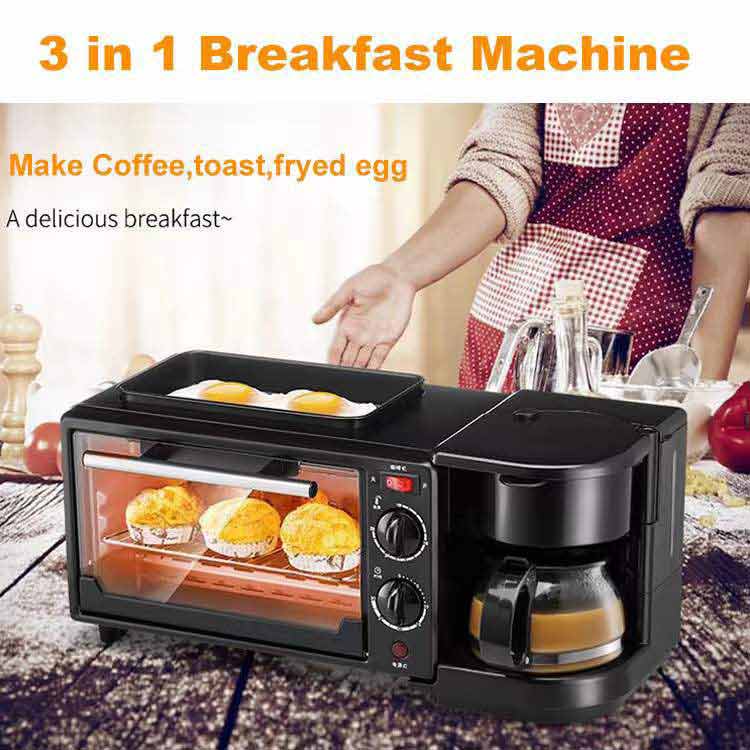 3-in-1 Breakfast Station - ITOASTER with Frying Pan