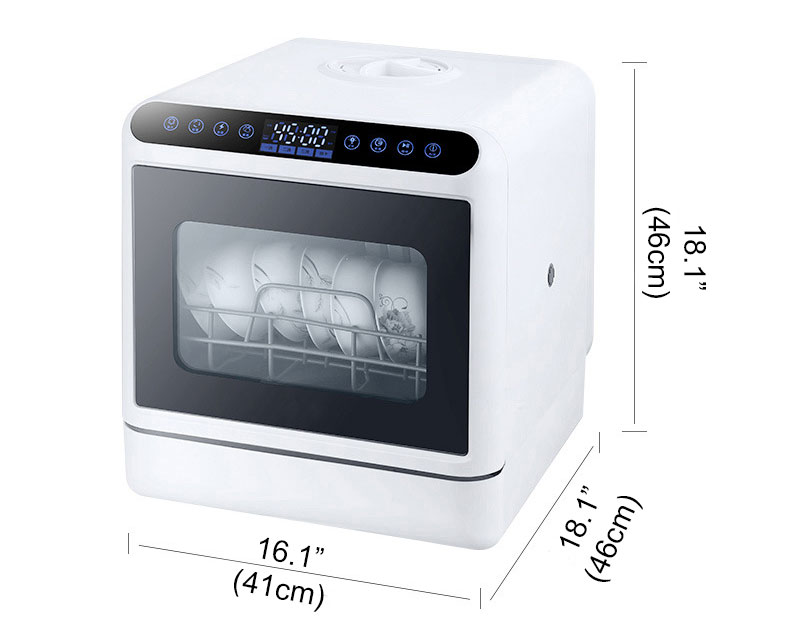 Portable Countertop Dishwasher with 6L Built-in Water Tank