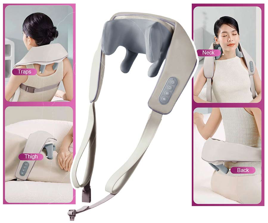 Neck Massager for Neck Pain Relief, Deep Kneading Massagers