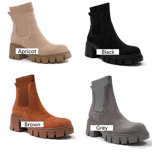 Chelsea BOOTS Women Chunky Heel BOOTies