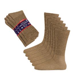 DIABETIC SOCKS CREW KHAKI COLOR