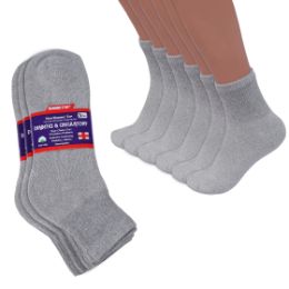 DIABETIC SOCKS ANKLE GREY COLOR