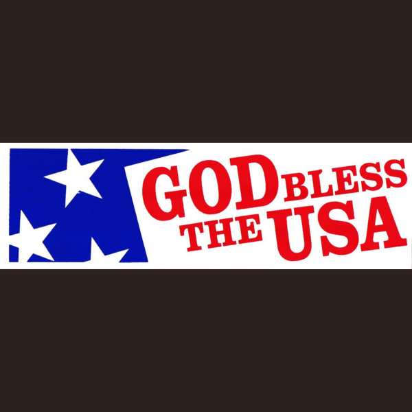 Bumper STICKER - God Bless the U.S.A.