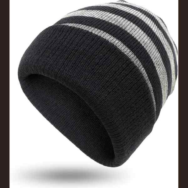 Sherpa Lined Winter HAT - Striped