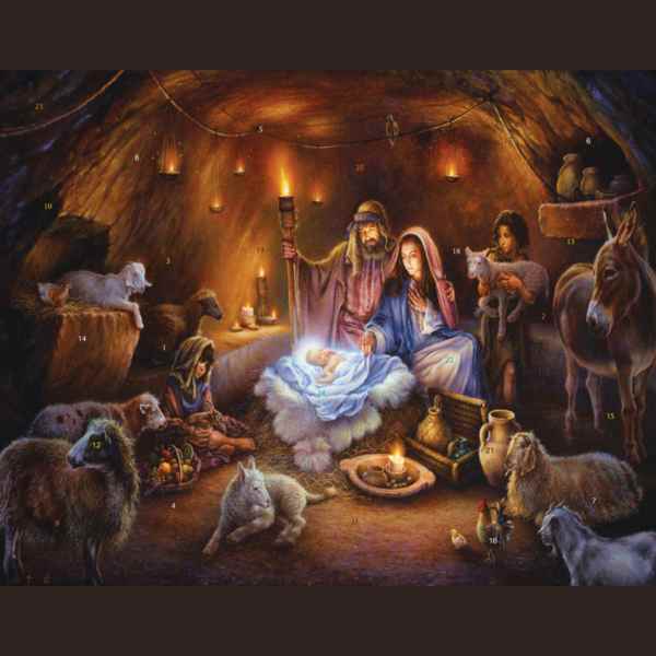NO ROOM AT THE INN - 14'' X 11'' ADVENT CALENDAR