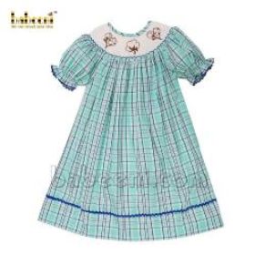 Adorable baby girl cotton smocked dress (baby girl CLOTHING)