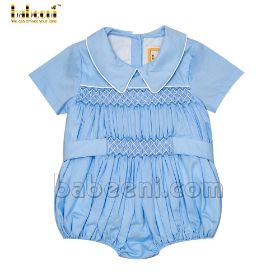 Lovely boy bubble with big geometric pattern (baby clothes)