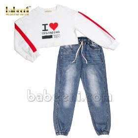 Girl teenage denim set (girl CLOTHING)