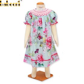 Flowery rose butterfly geometric DRESS (baby clothes)