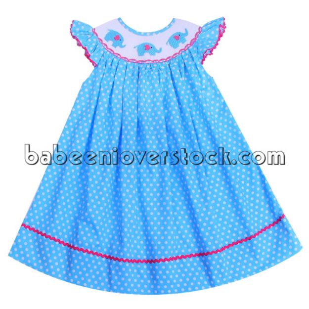 Cute elephant bishop DRESS for girl