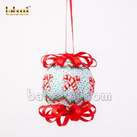 Candy smocked CHRISTMAS ornament