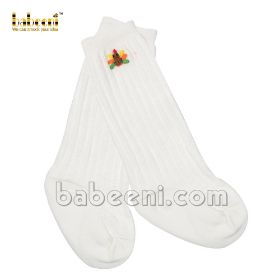 Turkey embroidery baby sock