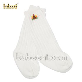 Turkey embroidery baby SOCK