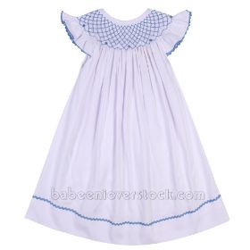 Beautiful geometric hand smocked dress