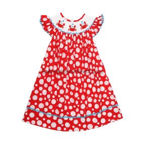 Crab hand smocked bishop DRESS