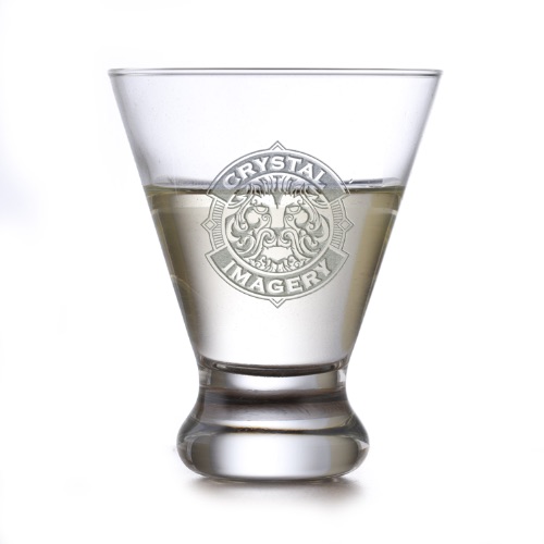 Martini Glass Deep Carved with Your Logo