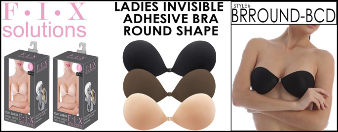 BRROUND-BCD LADIES Adhesive Invisible Bra, Round-Shape