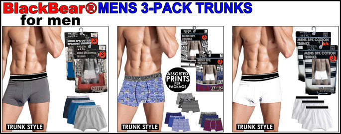 Mens 3PK Cotton Knitted Trunks, Special 🔥🔥🔥