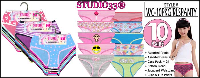 10PKGIRLSPANTY Big Girls 10PK Cotton Panties