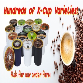 Coffee K-cups assorted types