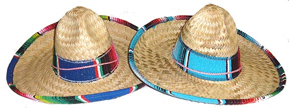 Kids Size Serape Trim sombrero