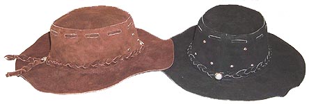 Suede Leather Floppy HAT