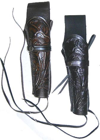 10 Inch Tooled Pistol Holster