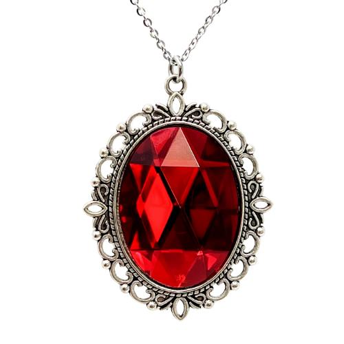 Vampire necklace blood red cameo PENDANT medieval