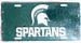 Michigan State Spartans Mosaic Embossed LICENSE PLATE Auto Tag