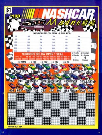 1000 HOLE NASHCAR MADNESS - $1.00 PER PLAY