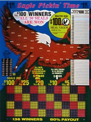 1000 HOLE EAGLE PICKIN' TIME- $1.00 PER PLAY