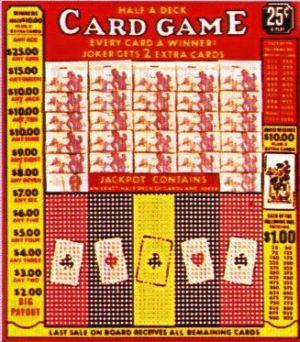 1500 HOLE HALF-A-DECK CARD GAME - 25c PER PLAY