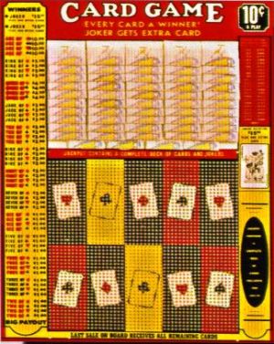 2500 HOLE CARD GAME WITH $15 JOKERS - 10c PER PLAY