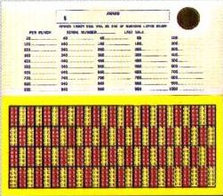 600 HOLE SINGLE NUMBER TIP BOARD - ONE SEAL