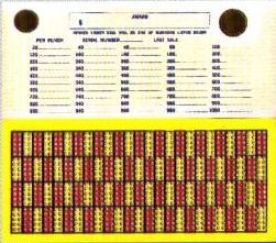 600 HOLE SINGLE NUMBER TIP BOARD - TWO SEALS