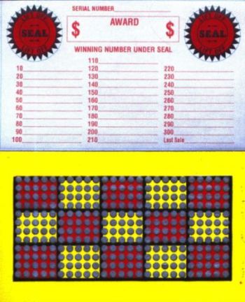 300 HOLE SINGLE NUMBER TIP BOARD - TWO SEALS