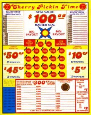 1200 COUNT CHERRY PICKIN' TIME TICKET DEAL - $1.00 PER PLAY