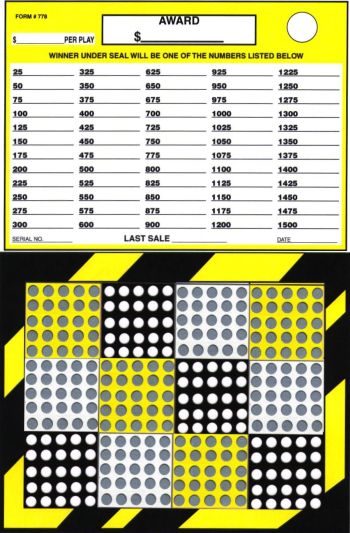 300 HOLE MJH PLAIN BOARD WITH BOOK COVER - ONE SEAL