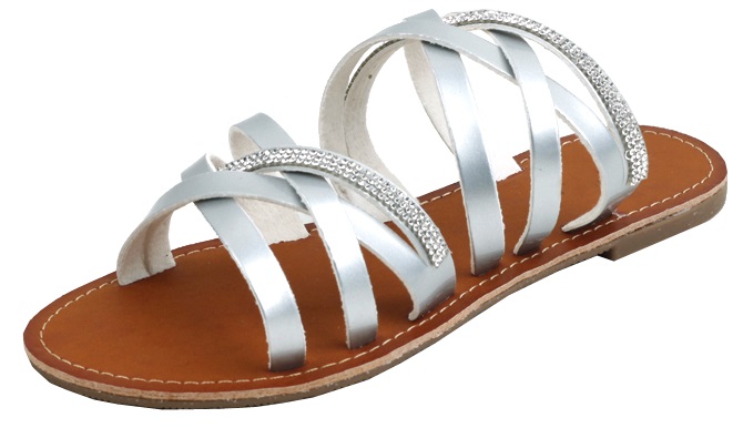 Ladies? Fashion SANDALS with Silver color