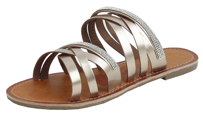 Ladies? Fashion SANDALS with Rose Gold color