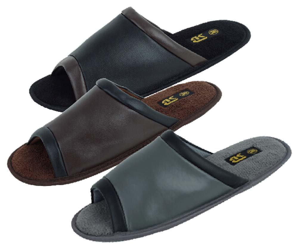 Men's slide open toe SLIPPERS