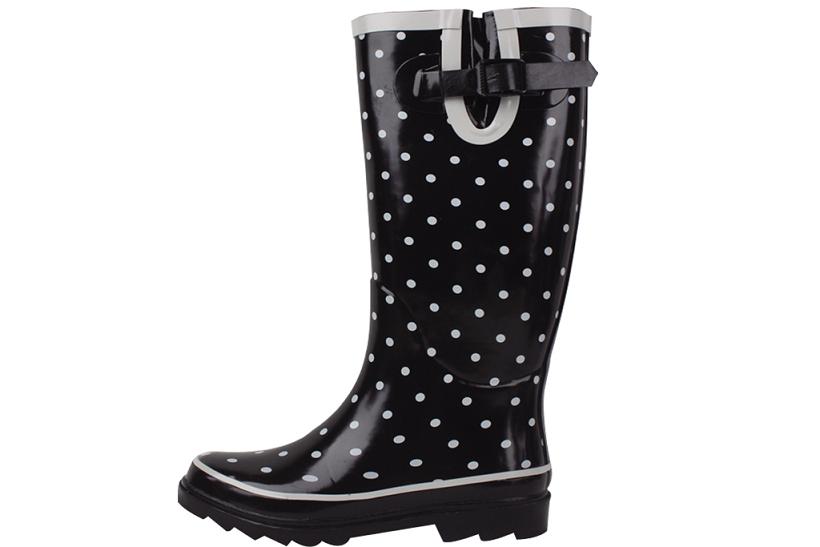 Ladies' Polka Dot Rubber RAIN BOOTS