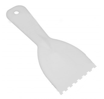 Putty KNIFE-Trowel 1/16'' SQ. Notched Plastic 320