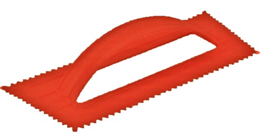 4.25'' x 9.5'' Red Trowel 1/8'' V Notched 36