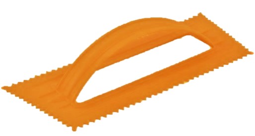 4.25'' x 9.5'' Orange Trowel 3/16'' V Notched 36