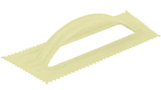 4.25'' x 9.5'' Ivory Trowel 7/16'' V Notched 36