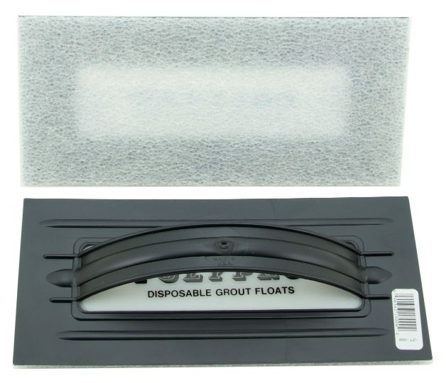 4.25'' x 9.5'' Black Plastic Grout Trowel 24